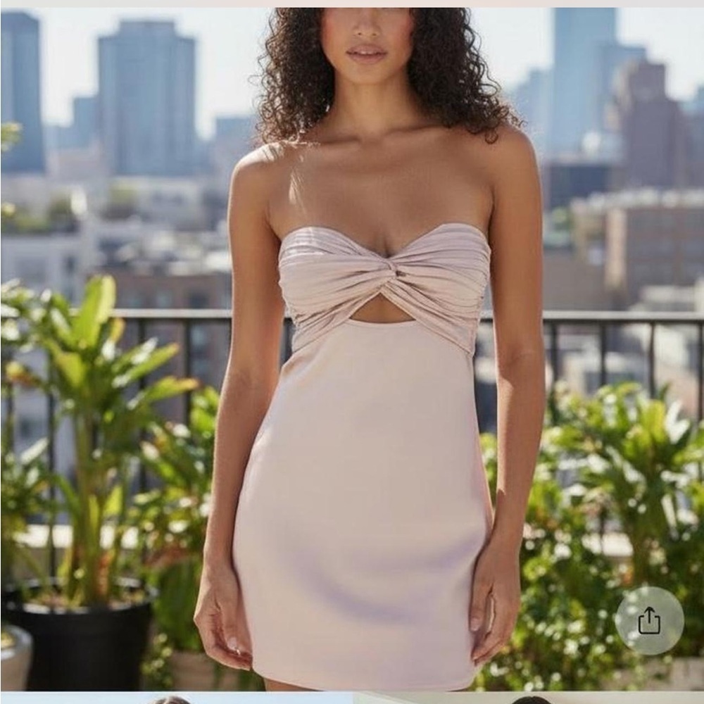 Princess Polly Blush Strapless Dress